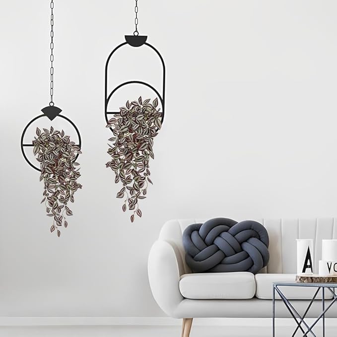 DILATATA Fake Hanging Plants Artificial Hanging Plants 181 Leaves Faux Wandering Jew Hangings Leaves Plant for Wall Shelf Home Indoor Outdoor Decor - 5 Pack
