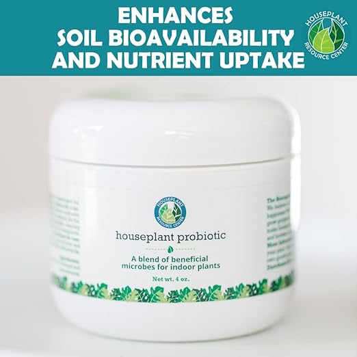 Houseplant Soil Conditioner & Probiotic – Organic Growth Booster (1-1-4) for Rejuvenating Tired Plants | Improves Soil Structure & Nutrient Availability for Stronger Roots & Fuller Leaves | 4 oz