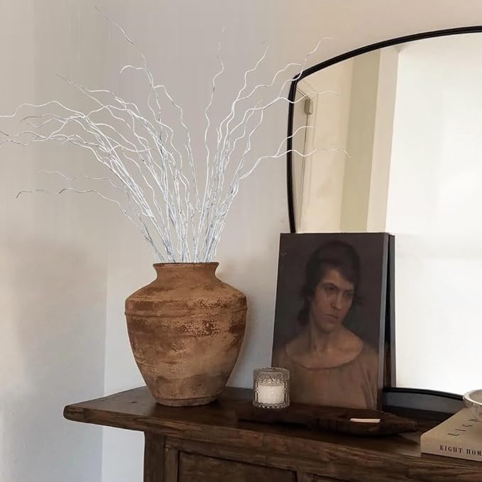 Artificial Plants,3Pcs 43" Faux Branches for Vase Filler,Curly Willow Branches,Artificial Branches for Decoration,Fake Branches Twigs Sticks for Shop Garden Office Home Décor