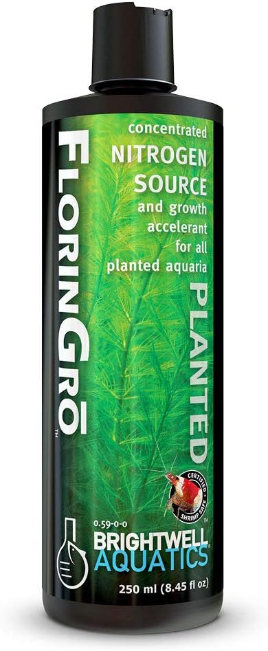 Brightwell Aquatics Florin-Gro - Concentrated Nitrogen Solution for Accelerated Growth for All Planted Aquaria, 250 ml