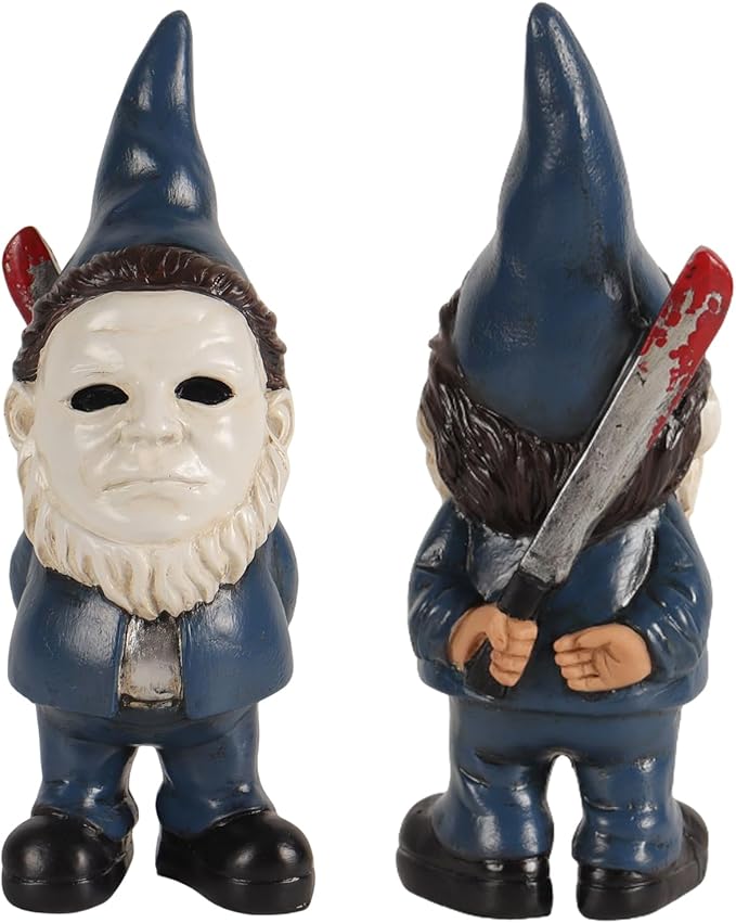 Horror Decor Halloween Decorations Indoor Garden Gnome Garden Statue Home Décor (Blue)