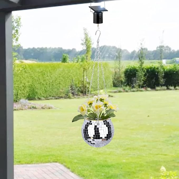 Solar Powered Wind Spinner Motor, Small Mobile Display Hanging Spinning Motor for Wind Spinners, Mini Rotating Outdoor Decor Accessories for Sun Catchers, Wind Chimes and Sculptures