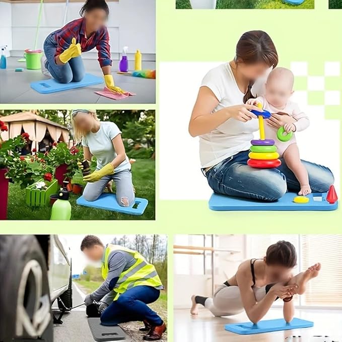 Waterproof Gardening Kneeling Pad for Outdoor Use | Lightweight EVA Foam Knee Mat with Non-Slip | Portable Garden Seat and Kneeler for Yard, Planting, Cleaning, DIY(Pink)
