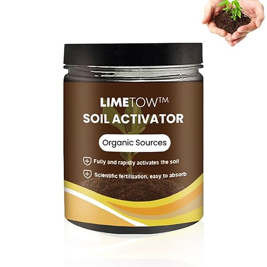 LIMETOW Premium Soil Activated Treasure - Organic Soil Activator & Plant Fertilizer for Raised Garden Beds, Potting Mix, and Seedling Compost (1Bottle)