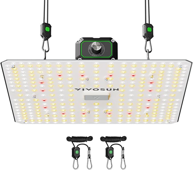 VIVOSUN LumaLight LED Grow Light, Full Spectrum Plant Light, 100W Smart Dimmable & High PPFD for Indoor Plants Seedling Vegetables Bloom
