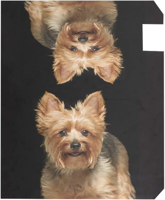 WOOR Cute Yorkie Dog Magnetic Mailbox Cover Oversized for Garden Yard Outdoor Decorations-20.8" x 25.5"