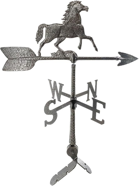 Montague Metal Products - Weathervane - Cast Aluminum Weathervane -Includes Roof Mount - 6 Colors Available (Horse, Hammered Bronze)