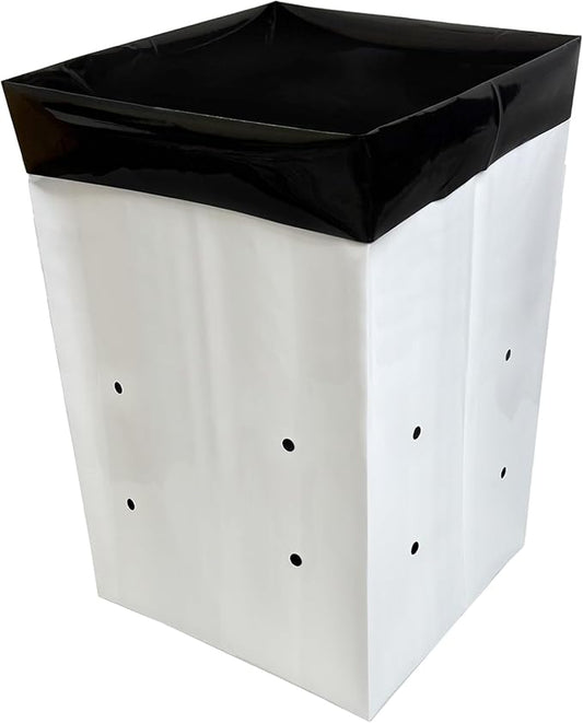 A.A 5 Gallon Grow Bags Black and White Poly Nursery Bags for Plants, Tree Grow, Greenhouse (25 Pack)