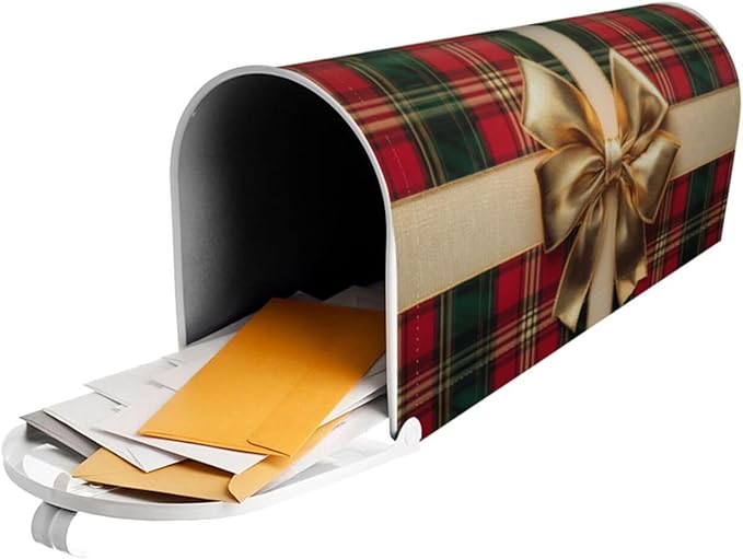 Christmas Mailbox Covers Magnetic Letterbox Covers 21x18 Inch for Garden Outdoor Decoration