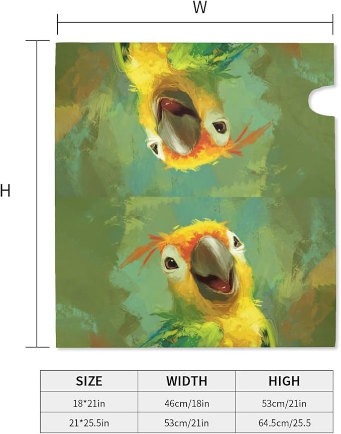 Parrot Mailbox Covers Magnetic Letterbox Covers 21x18 Inch for Garden Outdoor Decoration