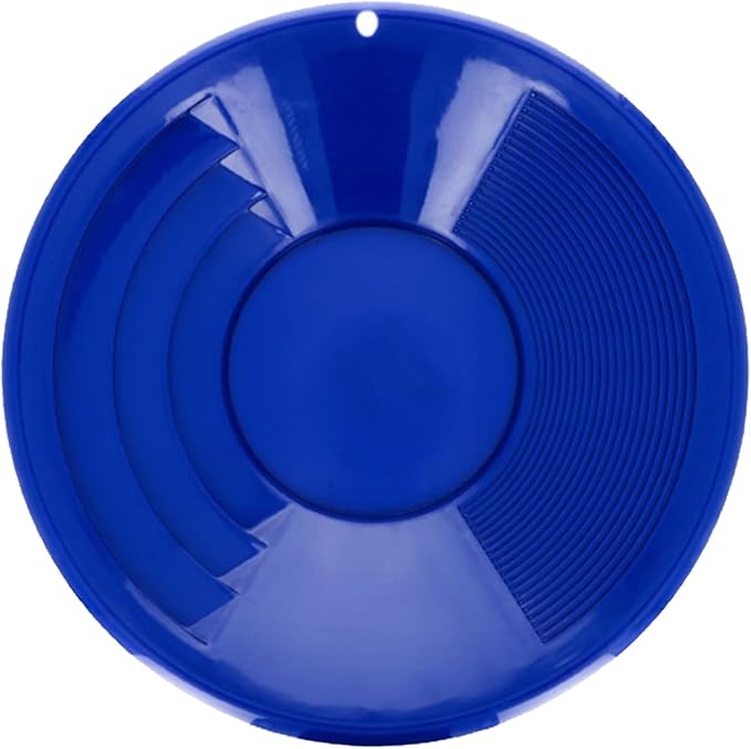 ASR Outdoor 12" Gold Pan Gold Prospecting Beginners Kit, Collection Tools, 5 Piece Blue