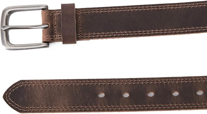 VATAN Men's Genuine Leather Casual Every Day Jeans Belts, Handmade Men Leather Belt with Gift Box