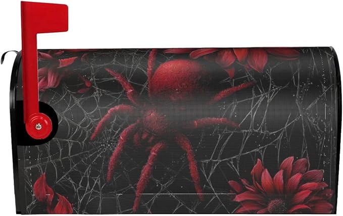 Halloween Mailbox Covers Magnetic Letterbox Covers 21x18 Inch for Garden Outdoor Decoration