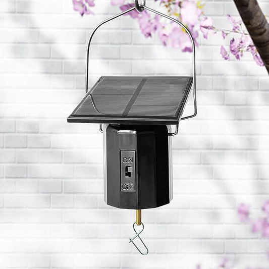 Solar Wind Spinner Motor - Revolving Solar Energy Operated Motor Rotating for Garden Spinners, Windchime, Suncatcher, Hanging Display Motor for Patio Lawn Yard Art Decoration Outdoor Décor