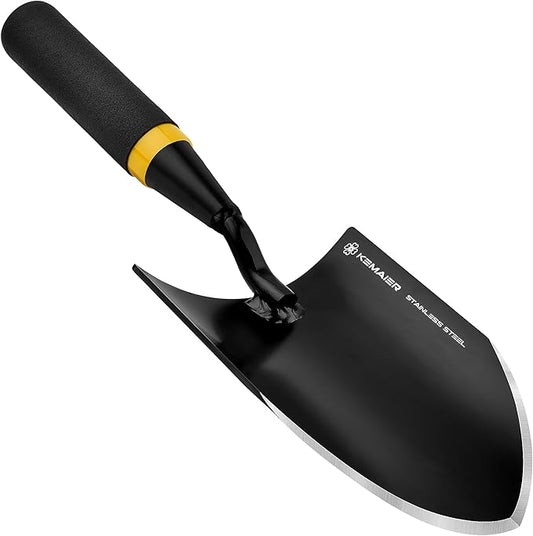 Heavy Duty Stainless Steel Garden Trowel and Shovel, Easy Digging and Weeding, Durable Garden Tools for Gardening and Planting