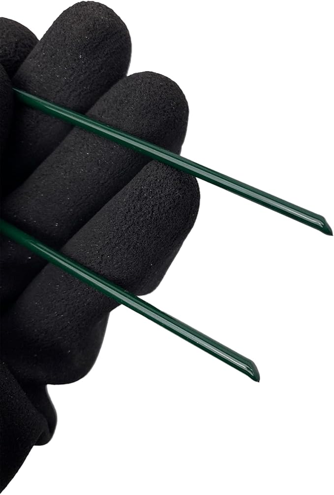 150Pcs Metal Garden Landscape Stakes 6 Inch Landscape Staples,Green Baked Enamel U Stakes for Ground for Weed Barrier,Outdoor Decoration,Tarps,Irrigation Pipes Fixed