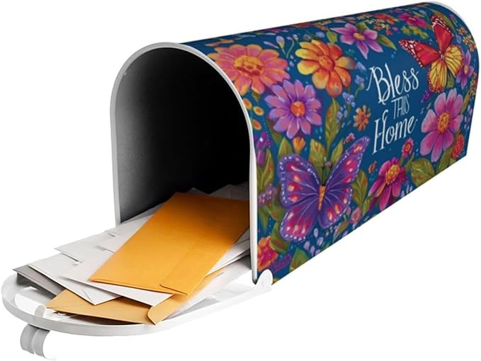 Floral Mailbox Covers Magnetic Letterbox Covers 21x18 Inch for Garden Outdoor Decoration