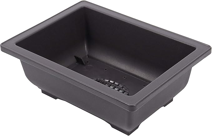 15 PCS 8.8 Inch Bonsai Training Pots, Bonsai Tree Growing Pots with 15 Drainage Trays, Plastic Bonsai Planter for Garden, Yard, Office, Porch, Balcony, Home Decoration