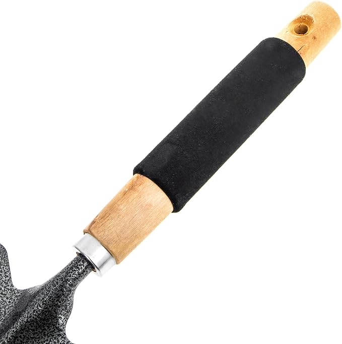 Wooden Steel Handheld Garden Round Point Shovel Tool 14 Inch