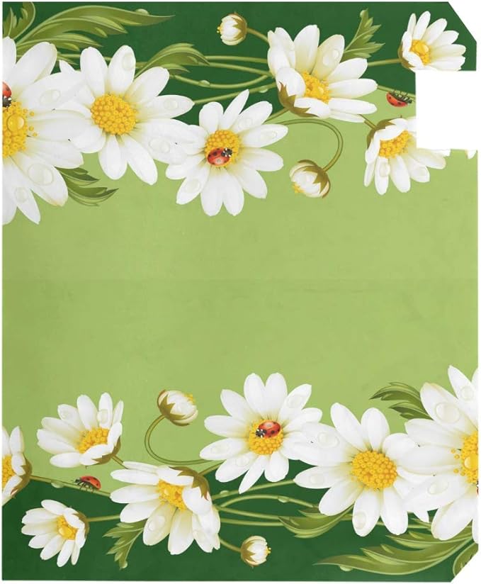 WOOR Daisies and Ladybugs Magnetic Mailbox Cover Spring Oversized-20.8"x 25.5"