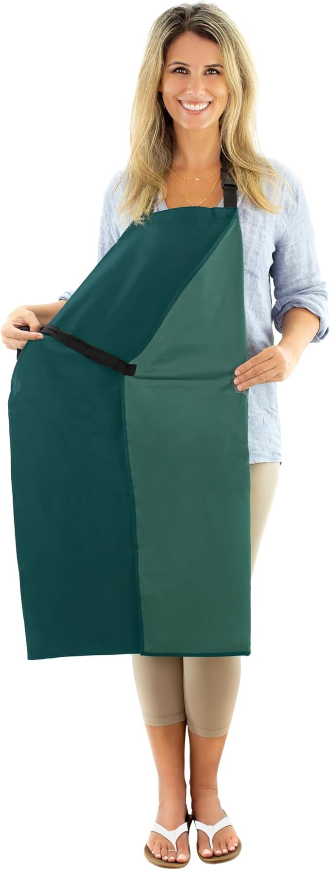 Waterproof Apron For Men and Women - 35" Multi Purpose Work Aprons for Dishwashing, Dog Grooming, Cleaning