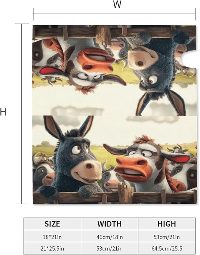 Funny Farmhouse Mailbox Covers Magnetic Letterbox Covers 21x18 Inch for Garden Outdoor Decoration