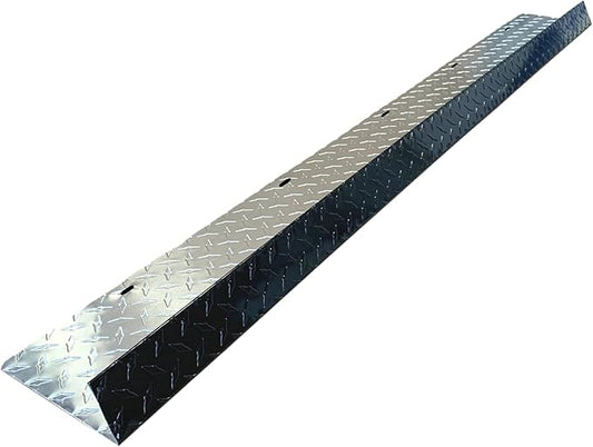 Eagle 1-26 Gauge 5 Foot Rain Diverter - Nails and Instructions Included (Mill Finish Aluminum, Copper, Galvanized, Stainless Steel & More) (1, Aluminum Diamond Plate - Black)