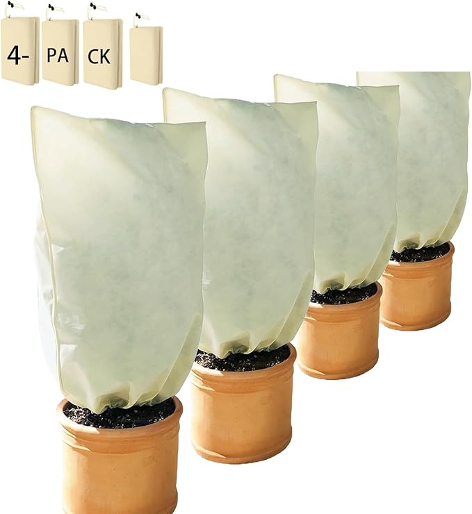 2-Pack,Frost Blankets for Outdoor Plants, Plant Winter Covers with Freeze Protection, Insulated Cold Weather Cover,31.4 × 39.3 inches.