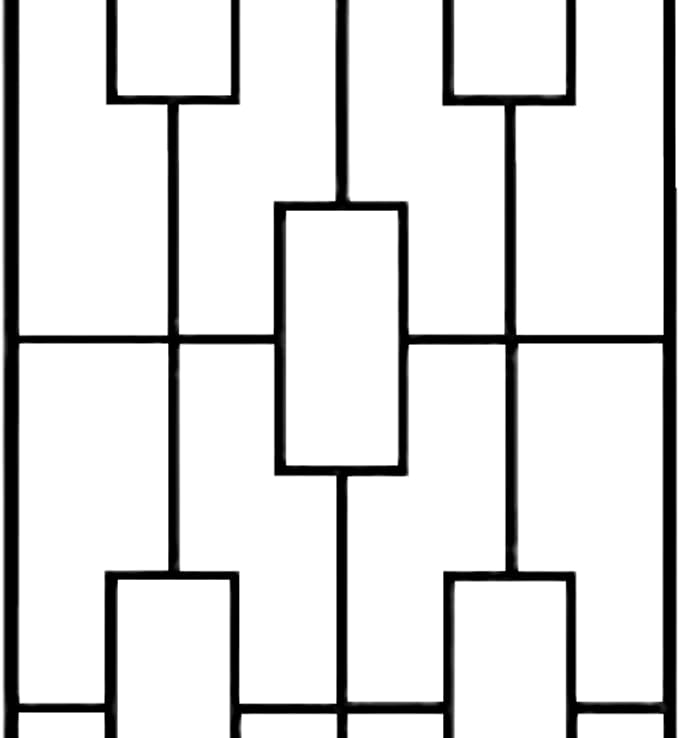 Panacea Contemporary Trellis, Black, 78" H