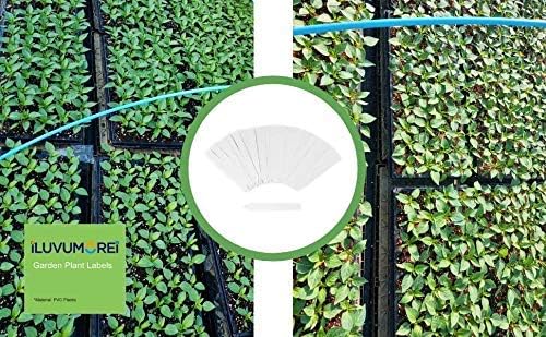 500 Pcs 5 Inch Plastic Plant Nursery Garden Labels Pot Marker Garden Stake Tags White (500)