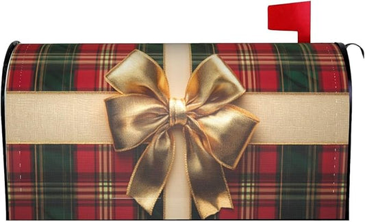 Christmas Mailbox Covers Magnetic Letterbox Covers 21x18 Inch for Garden Outdoor Decoration
