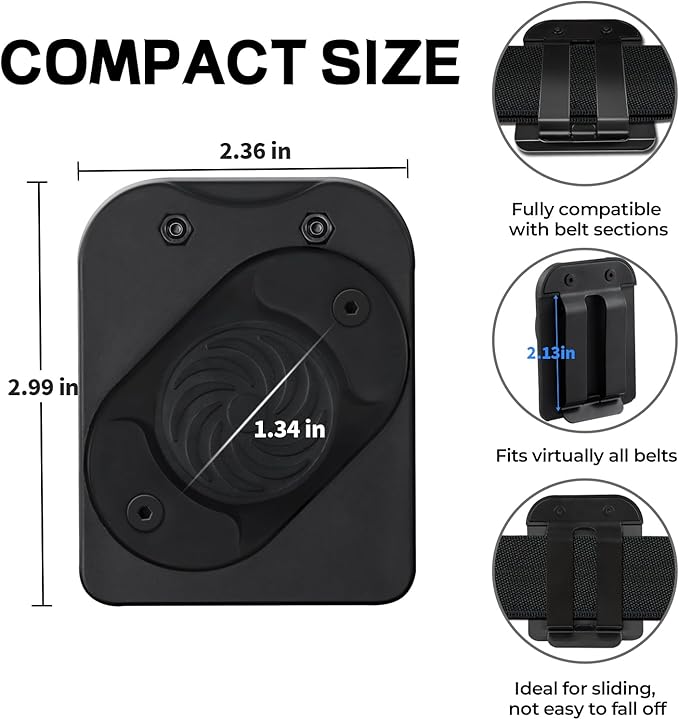 Heavy-Duty Magnetic Tool Holder - Secure Clip-On Belt Magnet Holster for Screwdrivers, Wrenches, Pliers, Hammers, Nails, Sockets, Drill Bits, and All Magnetic Tools & Hardware
