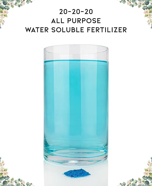 𝐁𝐄𝐒𝐓𝐒𝐄𝐋𝐋𝐄𝐑 20-20-20 Water-Soluble Fertilizer – Powder for Liquid Plant Food for Indoor & Outdoor Plants, Orchids, Vegetables, Lawns, Flowers – 20 20 20 Fertilizer - 1 Quart