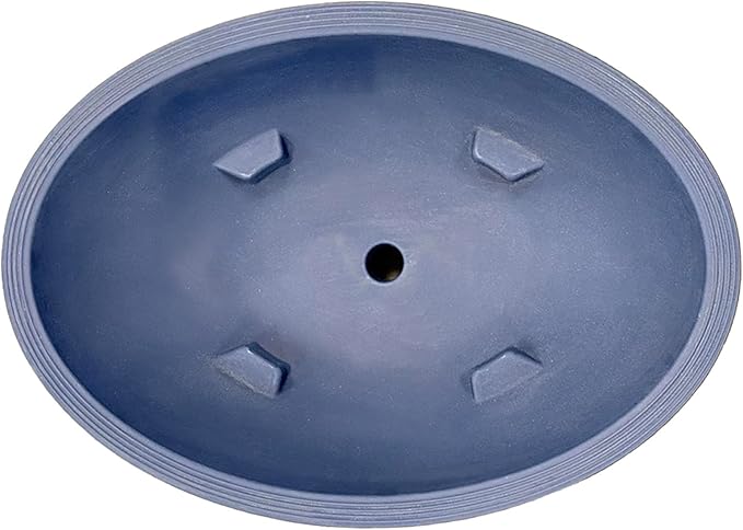 Crescent Garden Delano Oval Planter Bowl, Succulent Garden, Unique Indoor/Outdoor Double-Walled Plant Bowl with Plug- Oval Shape - 30" L x 21" W x 10" H (Mocha)