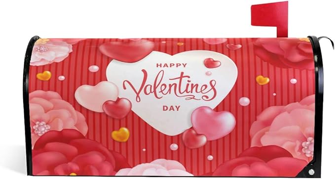 ALAZA Valentines Day Magnetic Mailbox Cover Standard Size for Garden Yard Outdoor Decorations-18 x 20.8"
