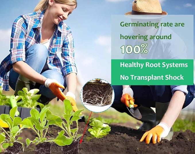 Handheld Soil Blocker Tool Kit - 4 Cell Heavy Duty 2 Inch Seed Starter Block Maker for Seedlings, Cuttings, Greenhouses and Gardens (Ergonomic Design, Durable Metal Construction)