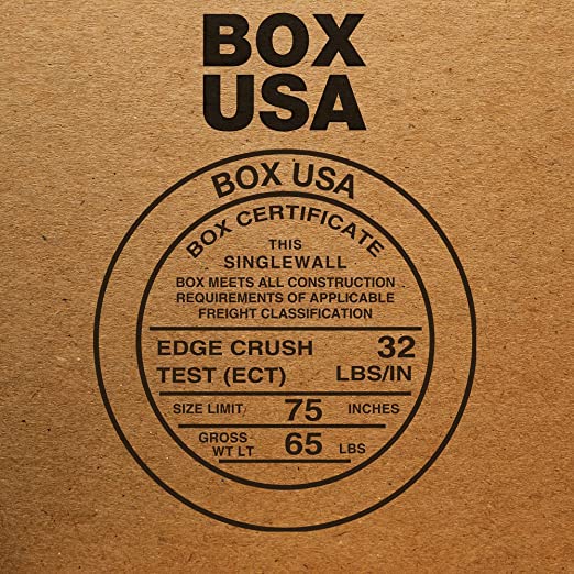 BOX USA 4x4x48 Tall Corrugated Boxes, Tall, 4L x 4W x 48H, Pack of 25 | Shipping, Packaging, Moving, Storage Box for Home or Business, Strong Wholesale Bulk Boxes