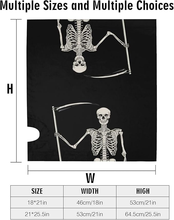 Happy Halloween Skull Mailbox Cover, Skeleton 21x18 Inch Magnetic Mailbox Covers, Black Standard Size Mailbox Wrap Post Letter Box Cover Mailbox Post Cover for Garden Yard Decor