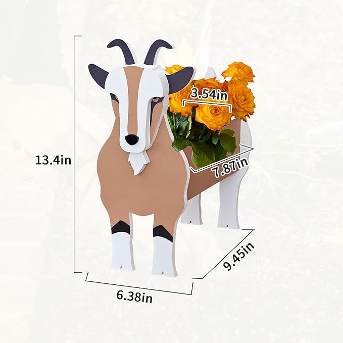 Antelope Planter, Cute Animal Shape Flower Planters, Plant Pots for Indoor/Outdoor Garden Decor, Unique Gifts/Souvenirs for Pet Lovers