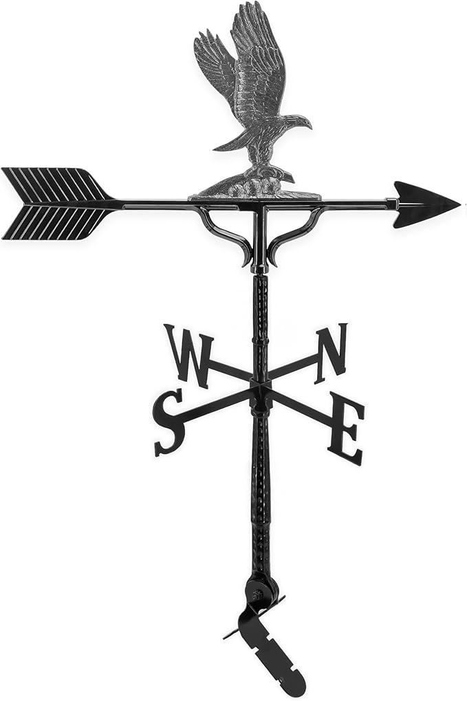 Montague Metal Products 32-Inch Weathervane with Swedish Iron Eagle Ornament