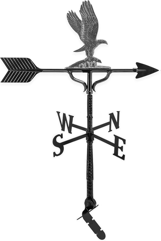 Montague Metal Products 32-Inch Weathervane with Swedish Iron Eagle Ornament