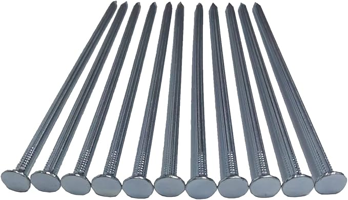 Metal Stakes, 6 Inch 144 Pcs Galvanized Landscape Spikes,Garden Nails for Turf,Weed Barriers,Tent and More