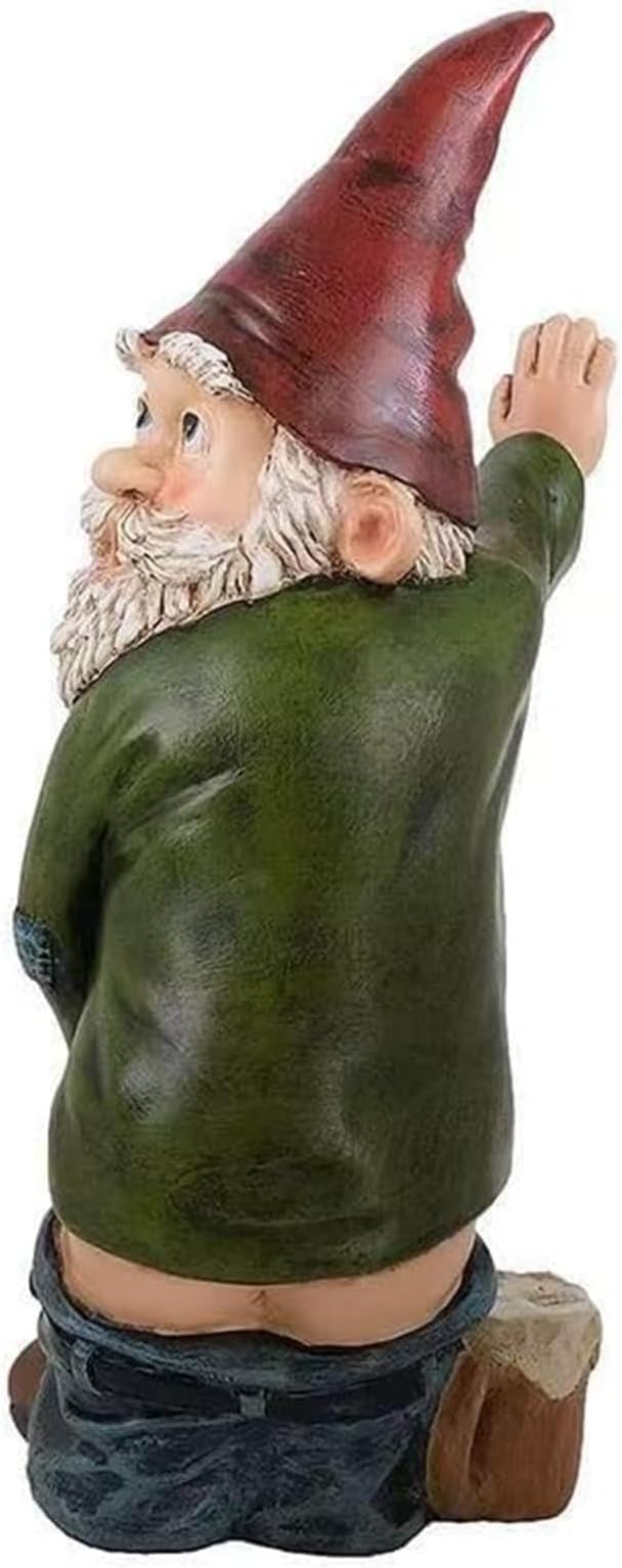 Funny Garden Gnomes Statues Decorations, Funcky Gift Ornaments Decor Gnomes Figurines Garden Summer Lawn Decor Birthday Gifts for Women Mom Grandma 5.9 Inch