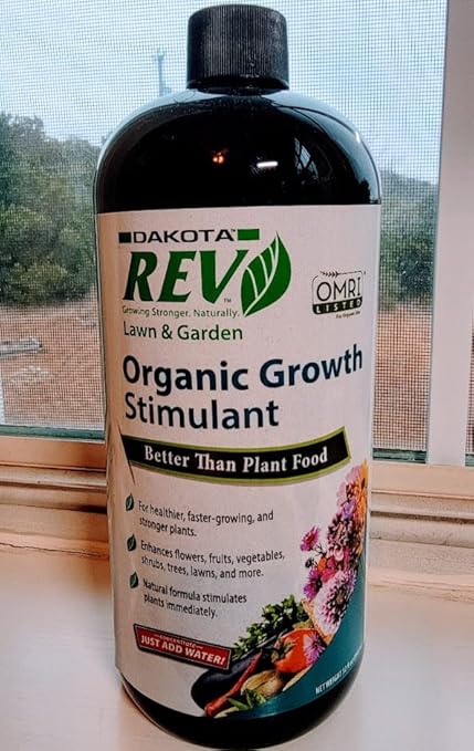 Organic REV Natural Plant Food 32oz + Logo Stickers