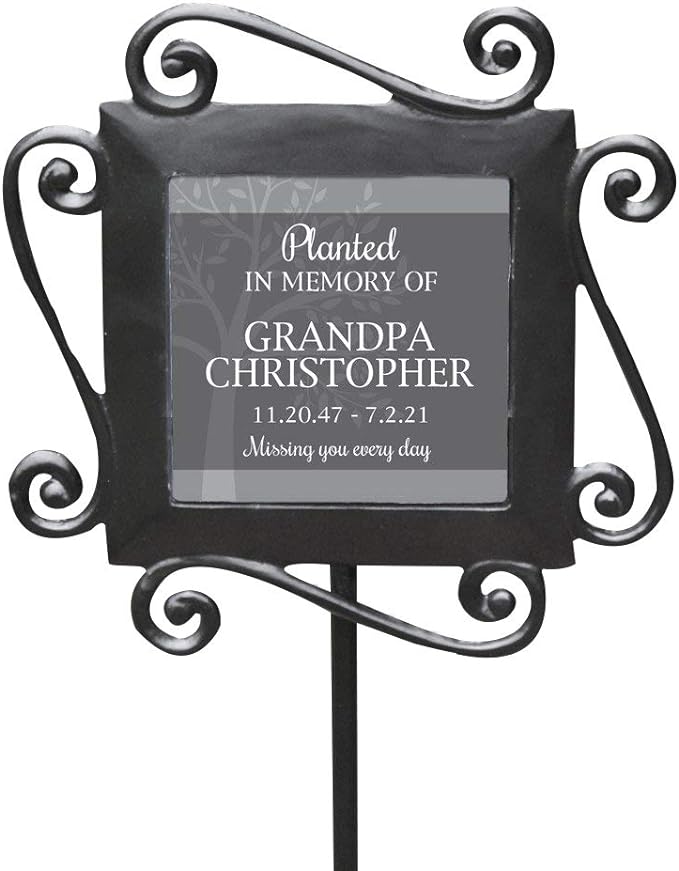GiftsForYouNow in Memory Tree Personalized Memorial Garden Stake