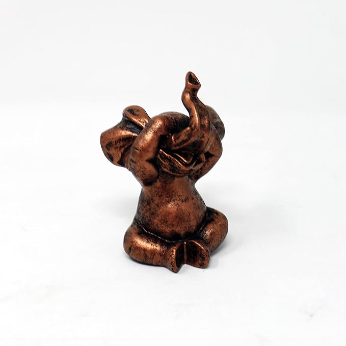 Nature's Mark 3 Baby Elephants See No Evil Hear No Evil Resin Statue Figurine Home Decorative Accent Decor