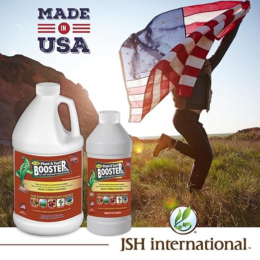 Nature's Wonder Plant & Turf Booster, 30 oz | Organic Soil Conditioner & Root Booster for Plants - Concentrated Liquid Biostimulant with Fulvic Humic Acid for Plants, Potting Soil, Flowers & Lawns
