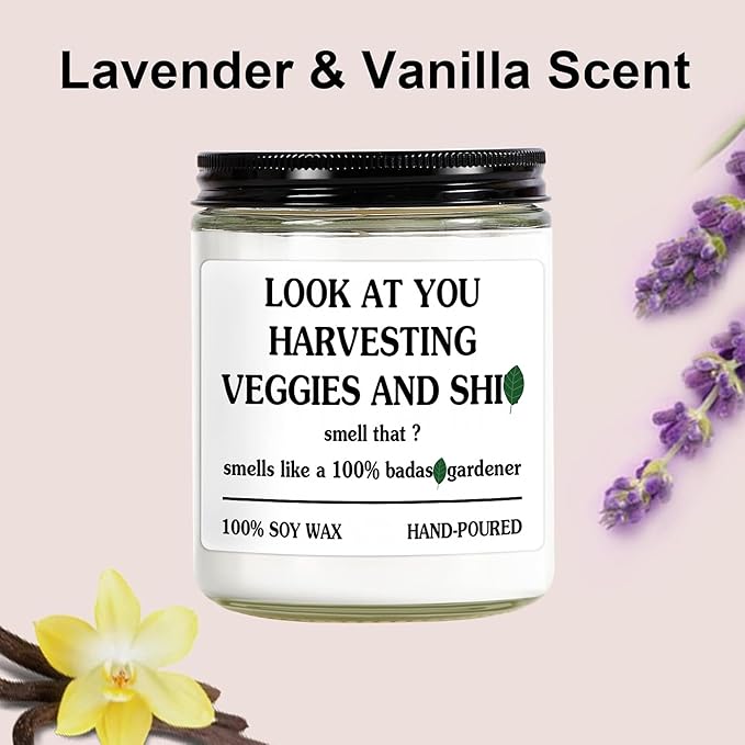 Gardening Gifts for Women - Unique Plant Lover Present, Funny Garden Gift, Relax Candle, Best Gift for Gardeners, Christmas Gifts Cool Plant Mom, Funny Garden, Growing Candle (Gardening)