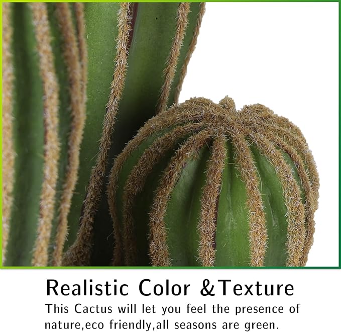 Artificial Cactus Fake Big Cactus 24 Inch Faux Cacti Plants for Home Garden Office Store Decoration