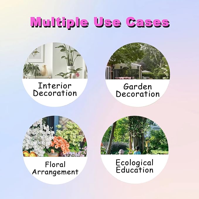 20PCS Butterfly Stakes,Plant Stakes,3D Colorful Double Wings with Bendable Stick,Ornaments Artificial Waterproof Butterfly Decorations,Garden Stake Decorations Butterflies for Flower Outdoor Indoor